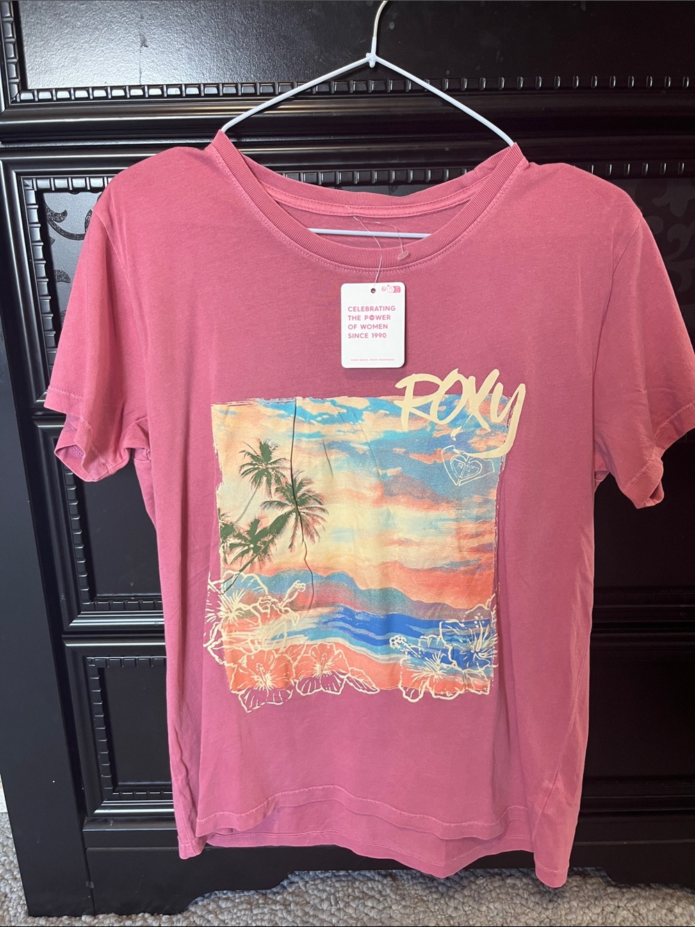 Roxy Coral Sunset Palm Graphic Tee